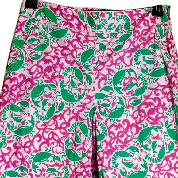 L.L. Bean Vintage Pink and Green Lobster Crab Skirt Size 6 📦 - Picture 5 of 7
